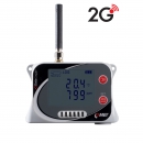 GSM temperature, humidity, CO2 and atmospheric pressure datalogger with built-in sensors and modem